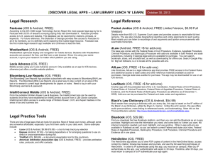 Discover Legal Apps * Law Library Lunch *n* Learn