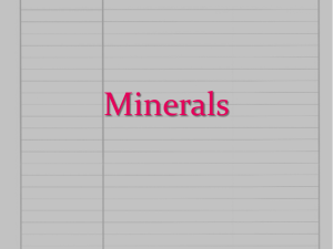 What is a mineral?