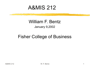 Cost - Fisher College of Business