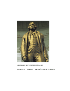 Landmark Case Assignment 2014-2015