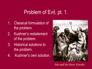 Problem of Evil (theodicy)