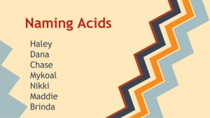 Honors Naming Acids Notes