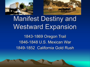Manifest Destiny and Westward Expansion