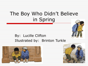 The Boy Who Didn't Believe in Spring (2002)