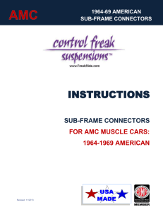AMC American Sub-Frame Connectors