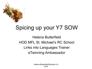 Spicing up your Y7 SOW - Langwitch Language Resources