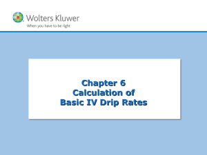 Calculating Basic IV Drip Rates
