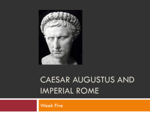 Caesar augustus and imperial rome
