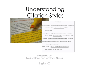Citation Conventions
