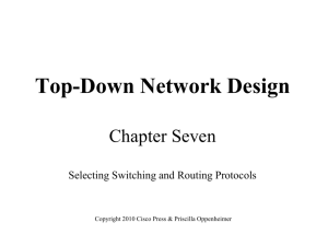 Selecting Switching and Routing Protocols - Top