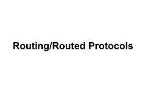 Routing/Routed Protocols