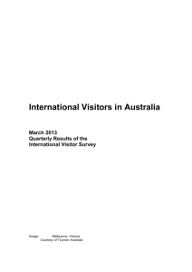 DOC - Tourism Research Australia