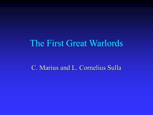 Lecture: The Warlords