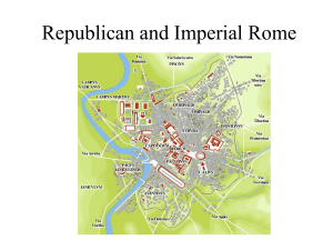 PPT Lecture 6 Republican and Imperial Rome