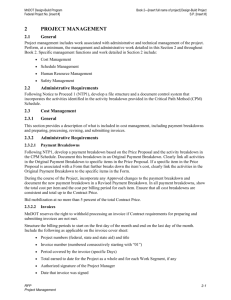 Section 2 Project Management - Minnesota Department of
