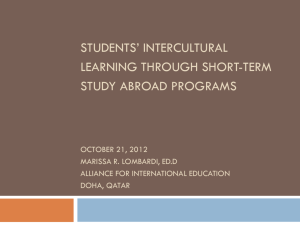 DPP Presentation - Alliance for International Education