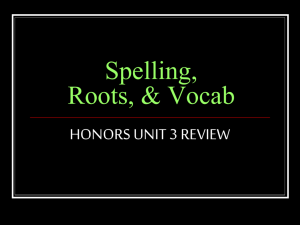 Unit 3 Roots Review