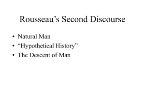 Rousseau's Second Discourse