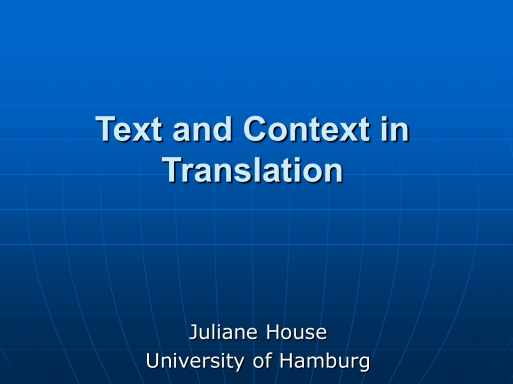 text and contexts