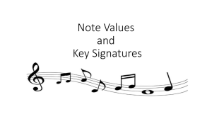 Note Values and Key Signatures