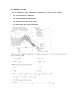 Ch. 3 test review – 6th grade 1. How did Assyrian rulers control an