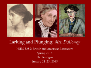 Larking and Plunging: Mrs. Dalloway