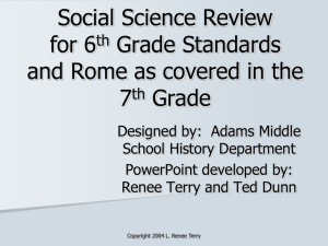 the New 6th Grade Standards Review