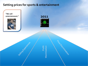 Price Discrimination - Team Sports Marketing