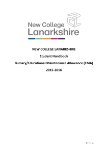 Bursary EMA Student Handbook 2015-2016