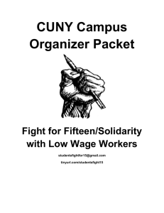 CUNY Campus Organizer Packet