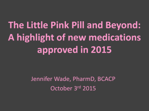 New Medications Approved in 2015