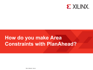 How do you make Area Constraints with PlanAhead?