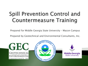 Macon Campus Oil SPCC Plan - Middle Georgia State University