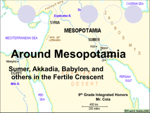 PowerPoint Presentation - Mesopotamia