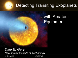 Detecting Exoplanets Talk