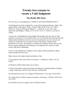 vacate a Void Judgment