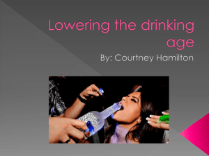Lowering the drinking age