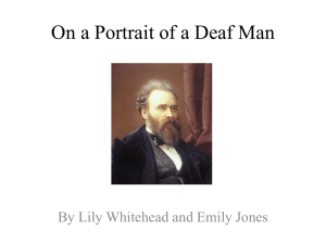 On a Portrait of a Deaf Man