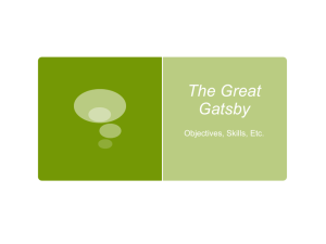 The Great Gatsby - LessonPlansSLHS