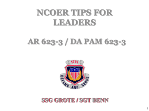 Leaders Guide to NCOER's