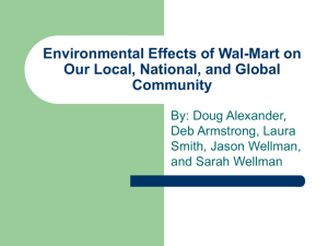 Environmental Effects of Wal-Mart