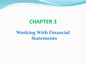 Chapter 03 Working with Financial Statements