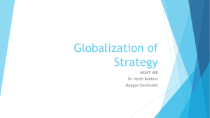 Globalization of Strategy