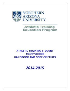 athletic training student - Northern Arizona University