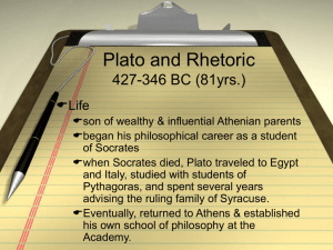 Plato on Rhetoric