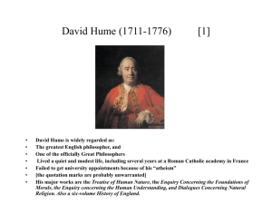 David Hume (1711=1776) [1]