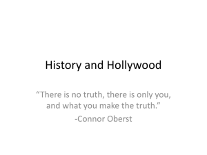 History vs Hollywood Notes 1