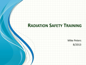 Radiation Safety Training