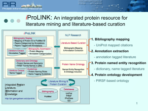 Tutorial - Protein Information Resource