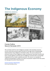 INDIG3003 Course Outline July 2015